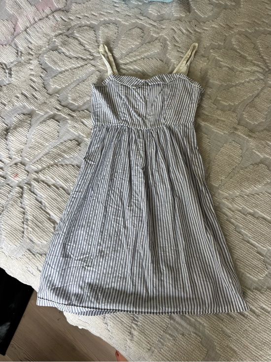 Handmade Dresses & Skirts - Blue and White Striped Cotton Sundress